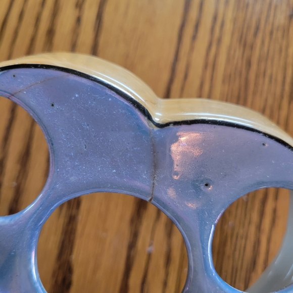 Vintage Lusterware Hand Painted Made in Japan Condiment Tray ~TT 5-piece S&P V&O - Picture 13 of 16